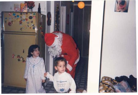 soeur,pere noel et  cousin